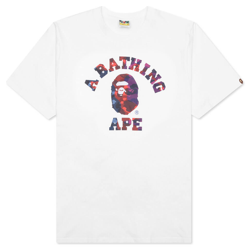 Color Camo Crazy College Tee A bathing ape оригінал – Купити в Україні – боковий вид