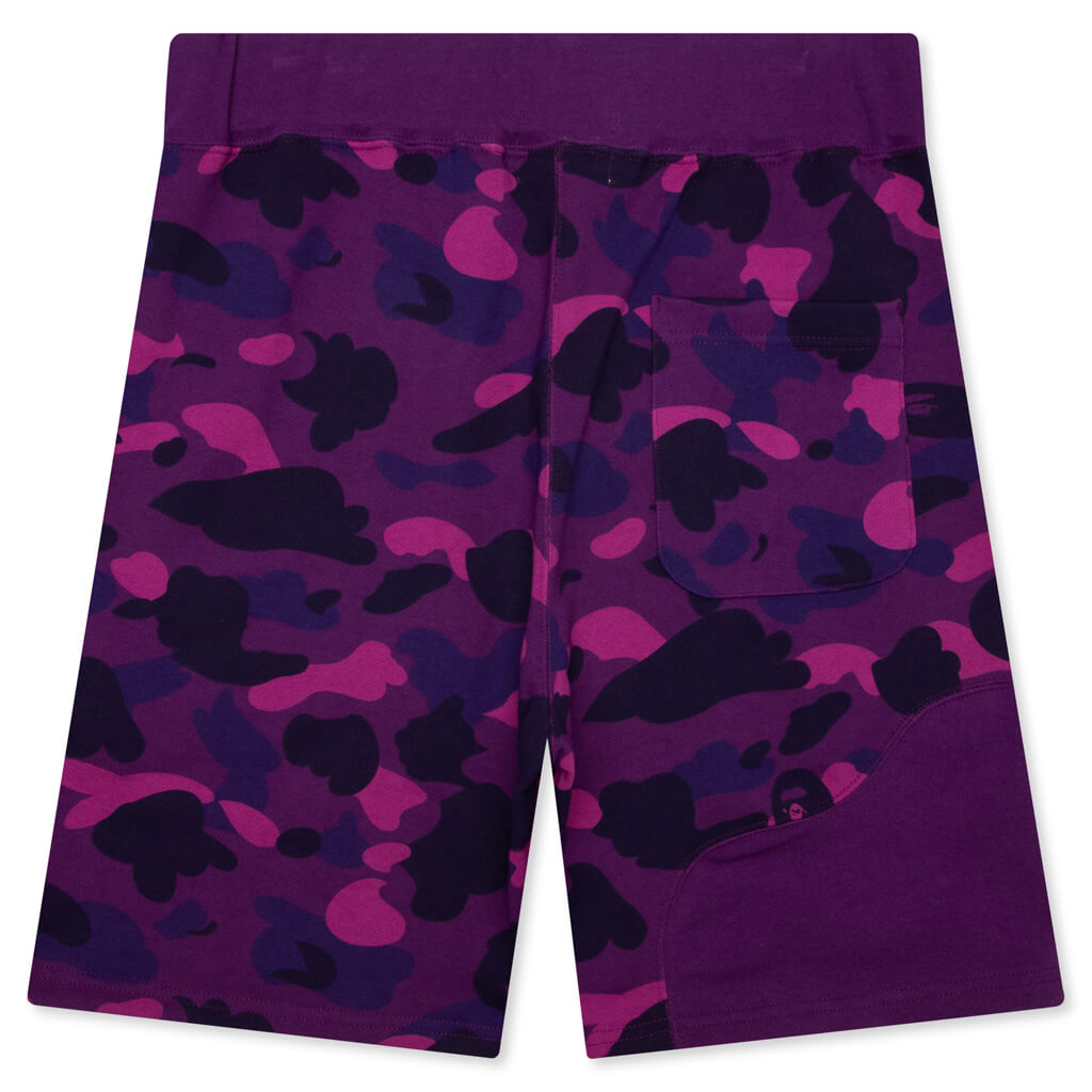 Оригінальна Color Camo Cutting Sweat Shorts A bathing ape – вид ззаду