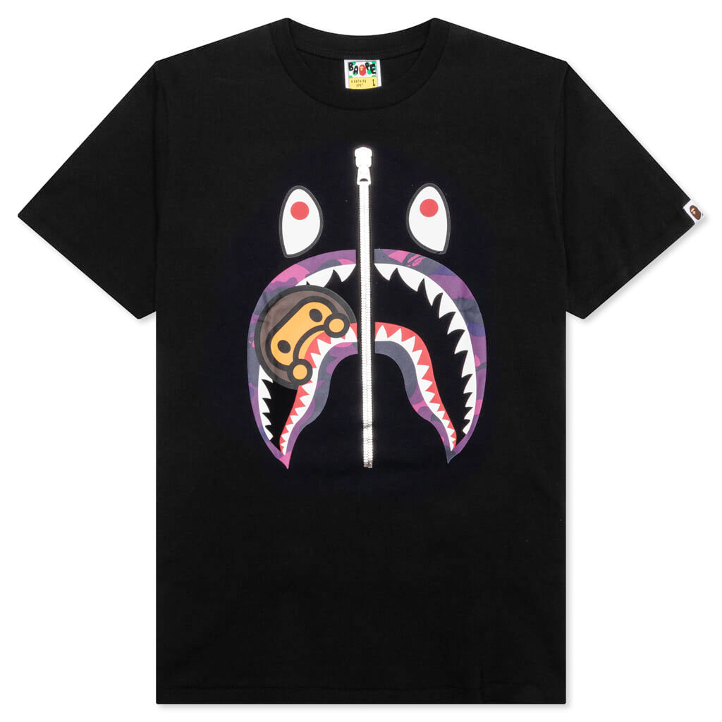 Color Camo Milo Shark Tee A bathing ape – Гарантія оригінальності – боковий вид