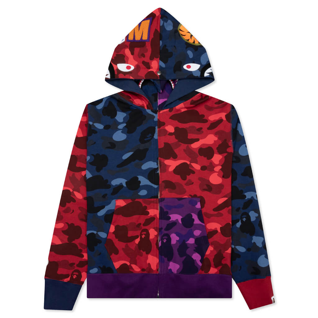 Оригінальна Crazy Shark Wide Fit Full Zip Double Hoodie A bathing ape – боковий вид