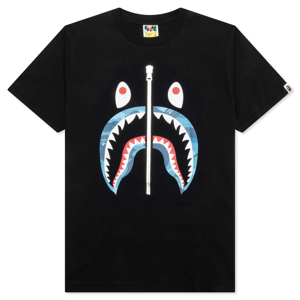 Honeycomb Camo Shark Tee A bathing ape – Гарантія оригінальності – боковий вид