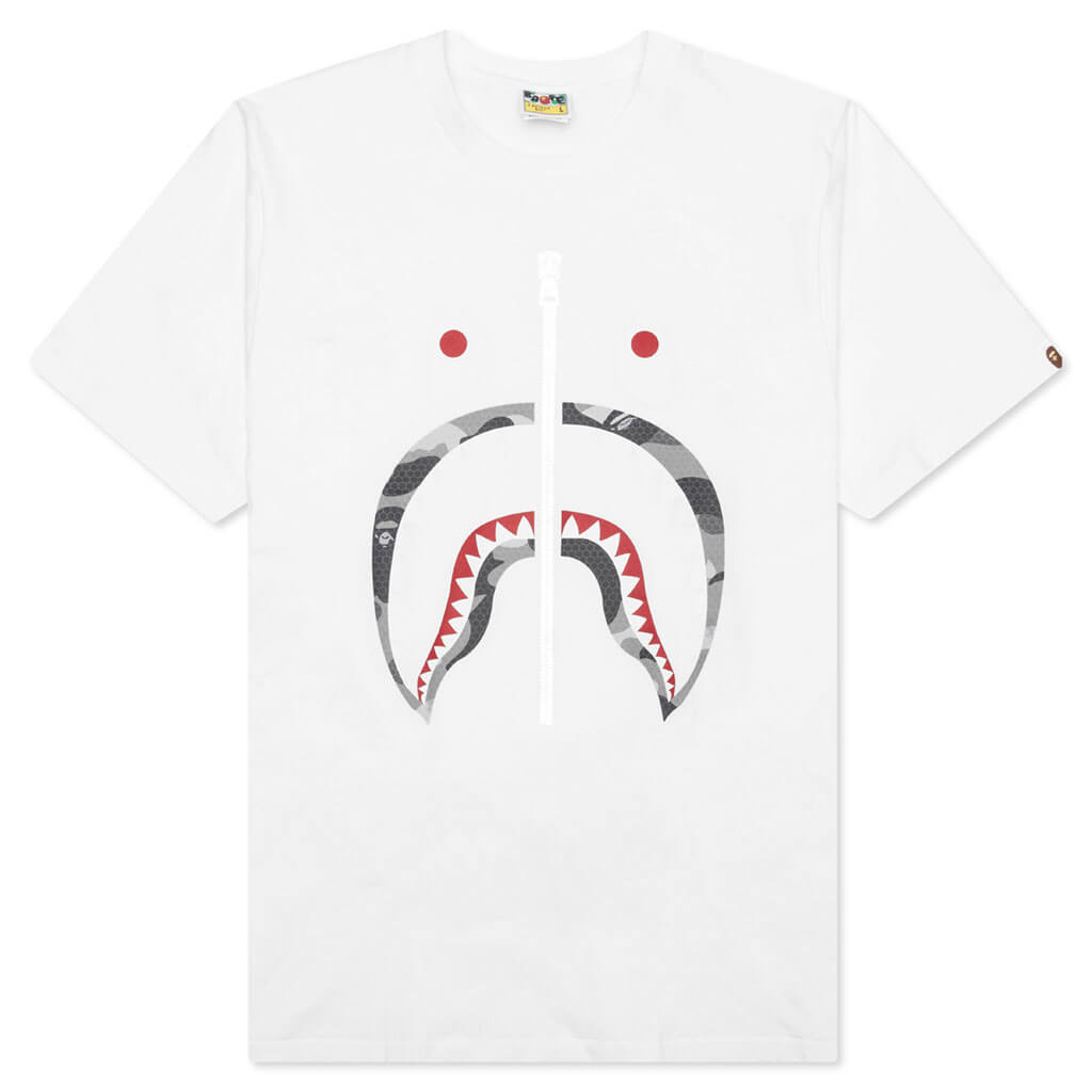 Honeycomb Camo Shark Tee A bathing ape – Гарантія оригінальності – боковий вид