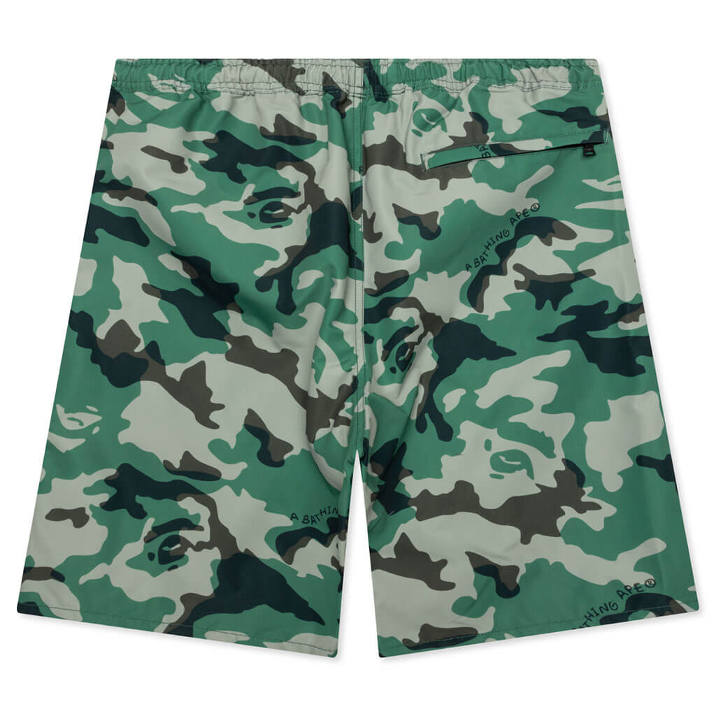 Woodland Camo Beach Shorts A bathing ape – Гарантія оригінальності – вид ззаду