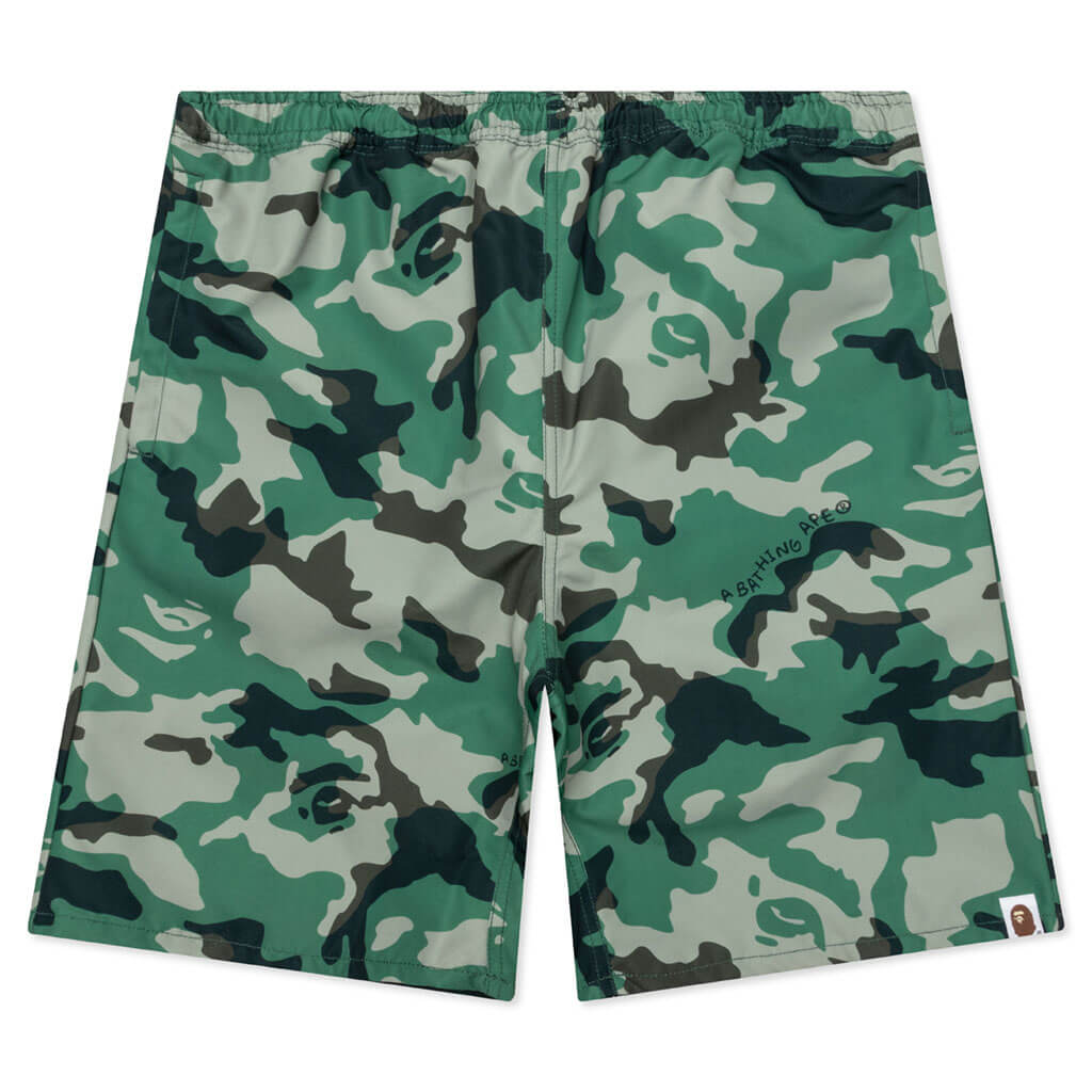 Woodland Camo Beach Shorts A bathing ape – Гарантія оригінальності – боковий вид