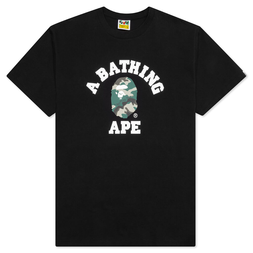 Оригінальна Woodland Camo College Tee A bathing ape – боковий вид