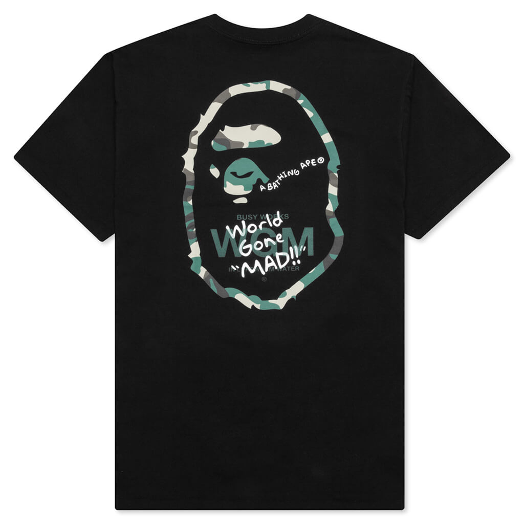 Оригінальна Woodland Camo Wgm Ape Head Tee A bathing ape – вид ззаду