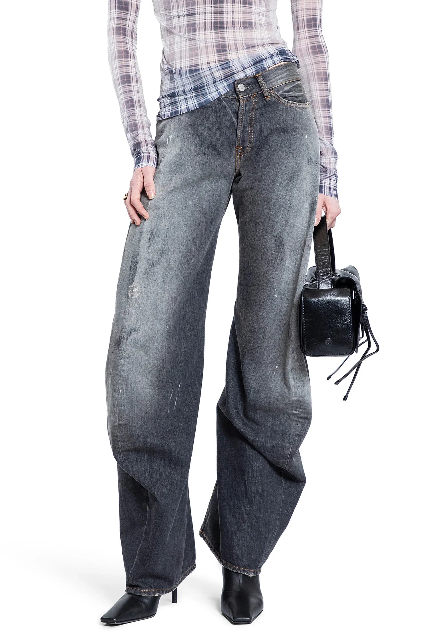 ACNE STUDIOS JEANS NERI DONNA - ACNE STUDIOS