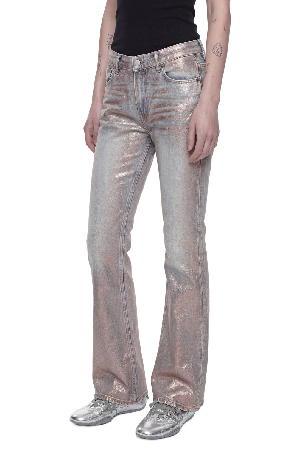 Оригінальна Fitted Glitter 2025f Jeans Acne studios – вид ззаду