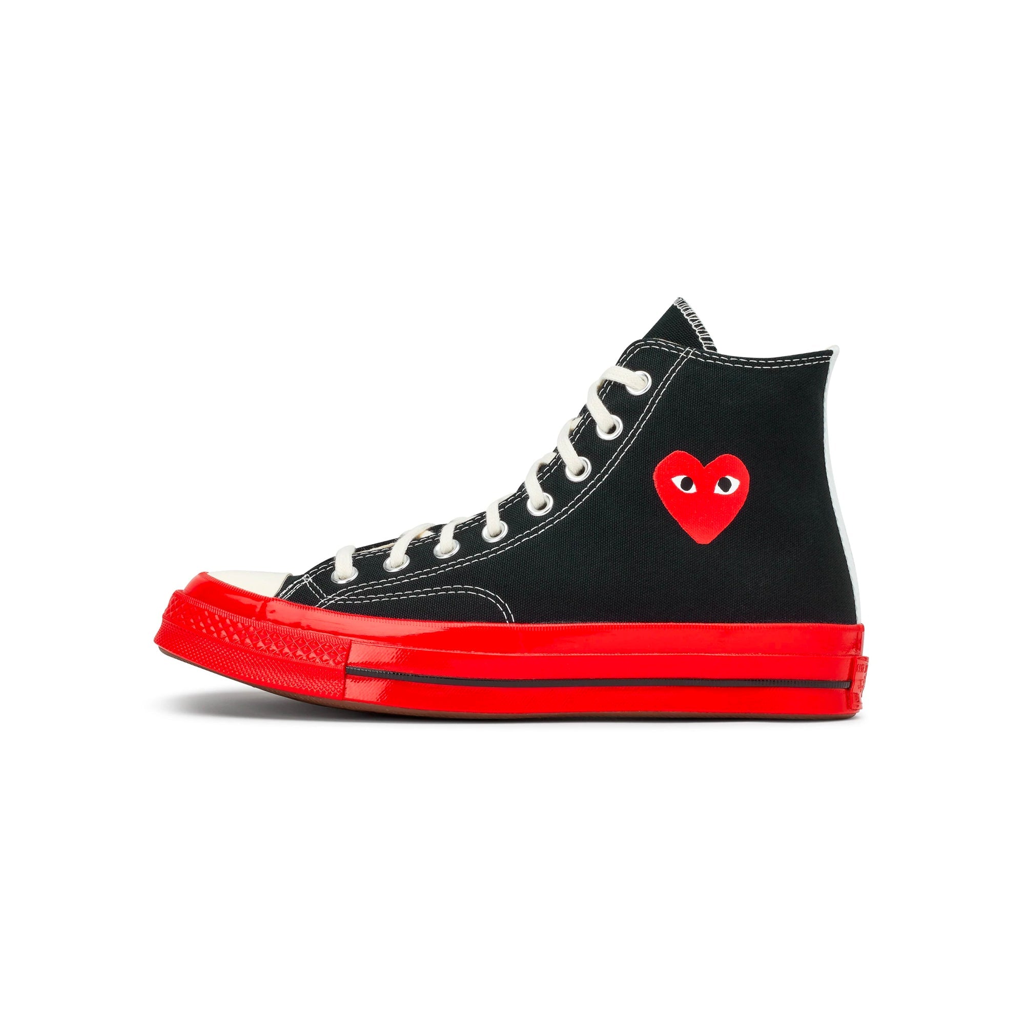 X Converse Chuck 70 High Shoes Black Comme des garcons – Гарантія оригінальності – боковий вид