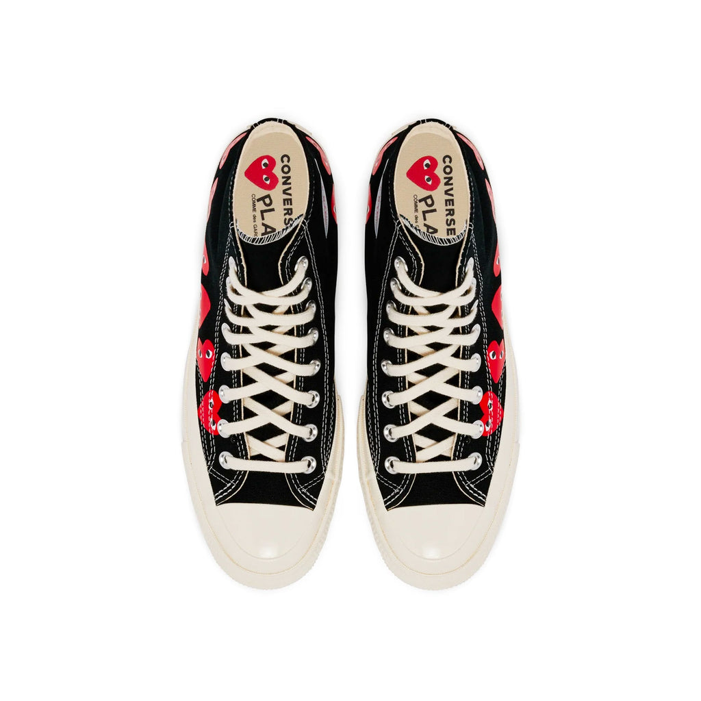 Оригінальна X Converse Chuck 70 Hi Multi Heart Shoes Comme des garcons – збільшений вид