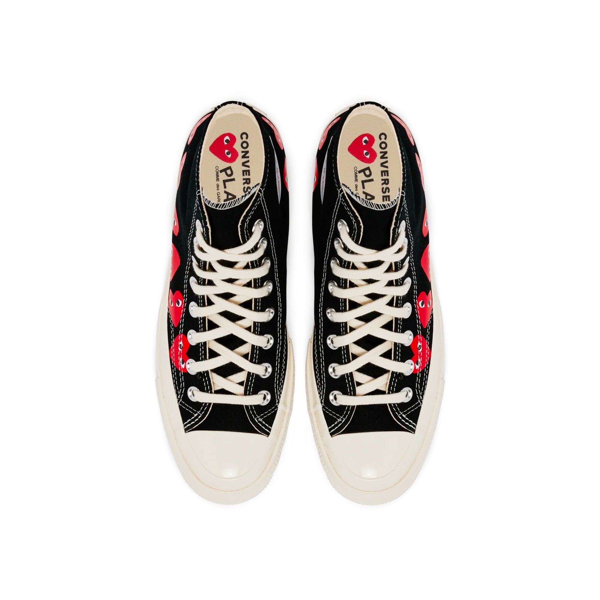 Оригінальна X Converse Chuck 70 Hi Multi Heart Shoes Comme des garcons – збільшений вид