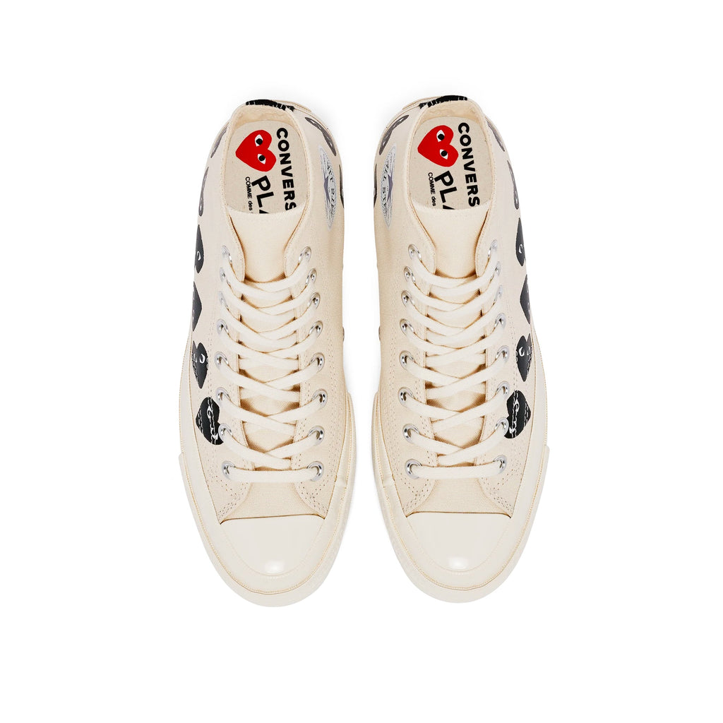 Оригінальна X Converse Chuck 70 Hi Multi Heart Shoes Comme des garcons – збільшений вид