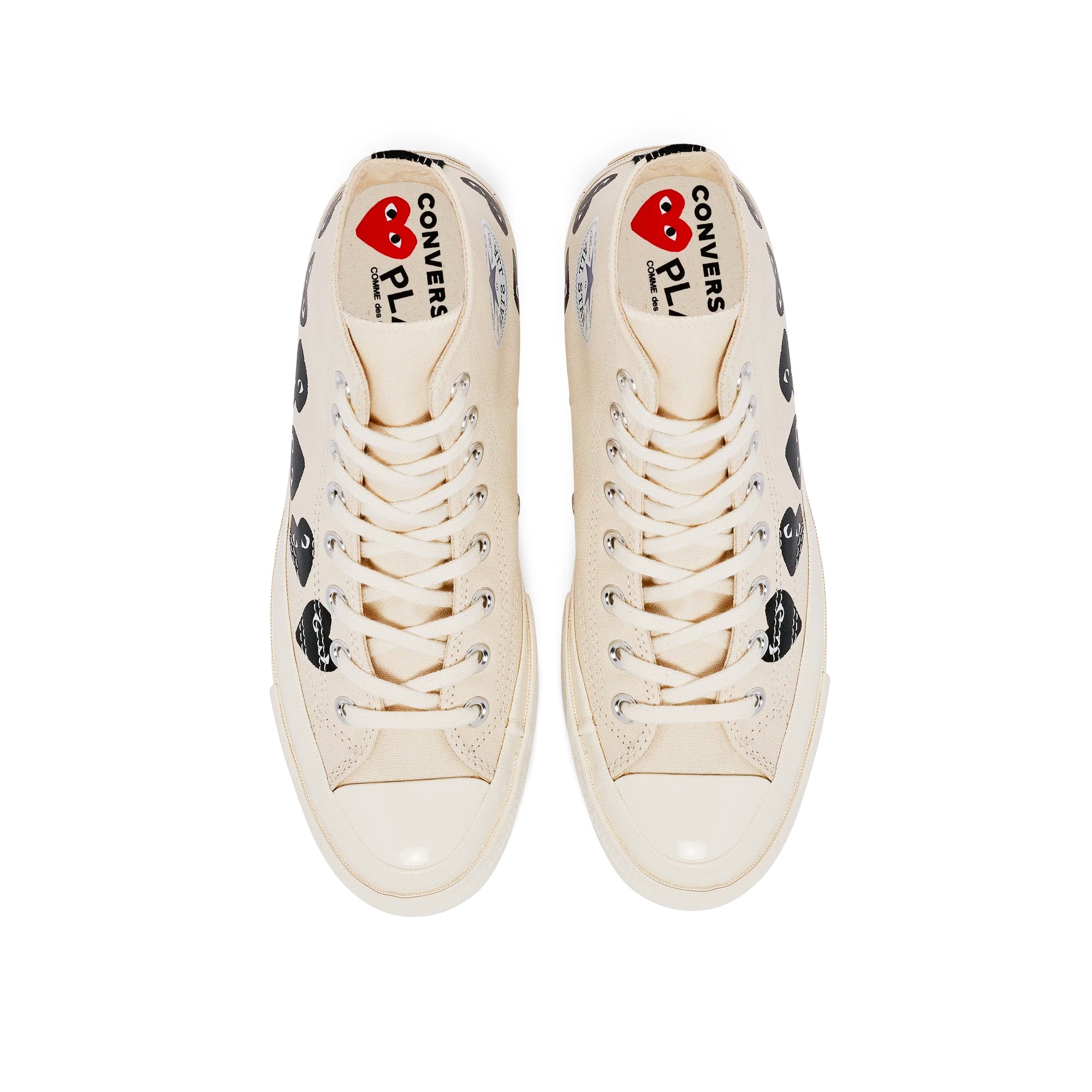 Оригінальна X Converse Chuck 70 Hi Multi Heart Shoes Comme des garcons – збільшений вид