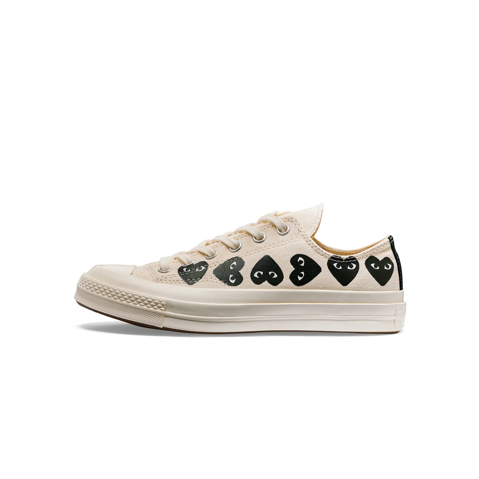 X Converse Chuck 70 Low Multi Heart Shoes Comme des garcons – Гарантія оригінальності – боковий вид