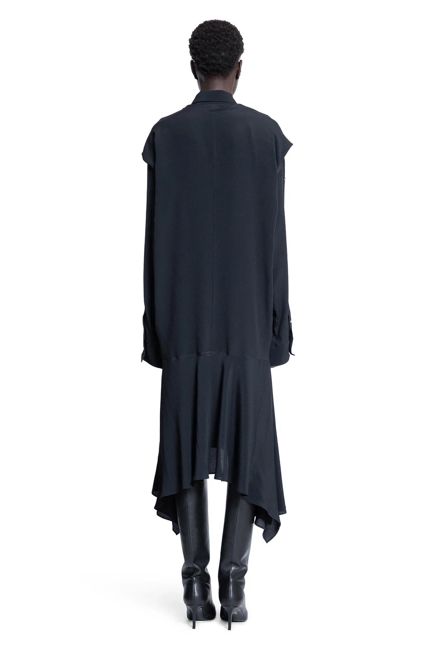 Abito camicia con sciarpa e maniche annodate - ACNE STUDIOS