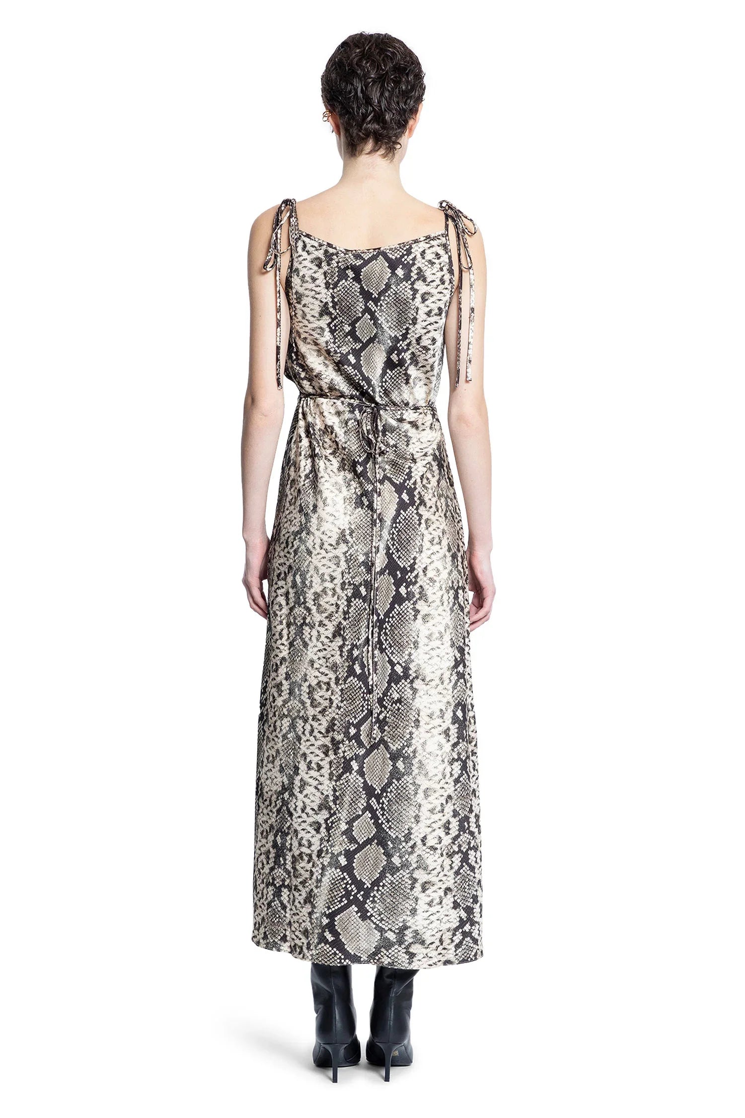 Abito in Raso Fluido con Stampa Pitone - ACNE STUDIOS