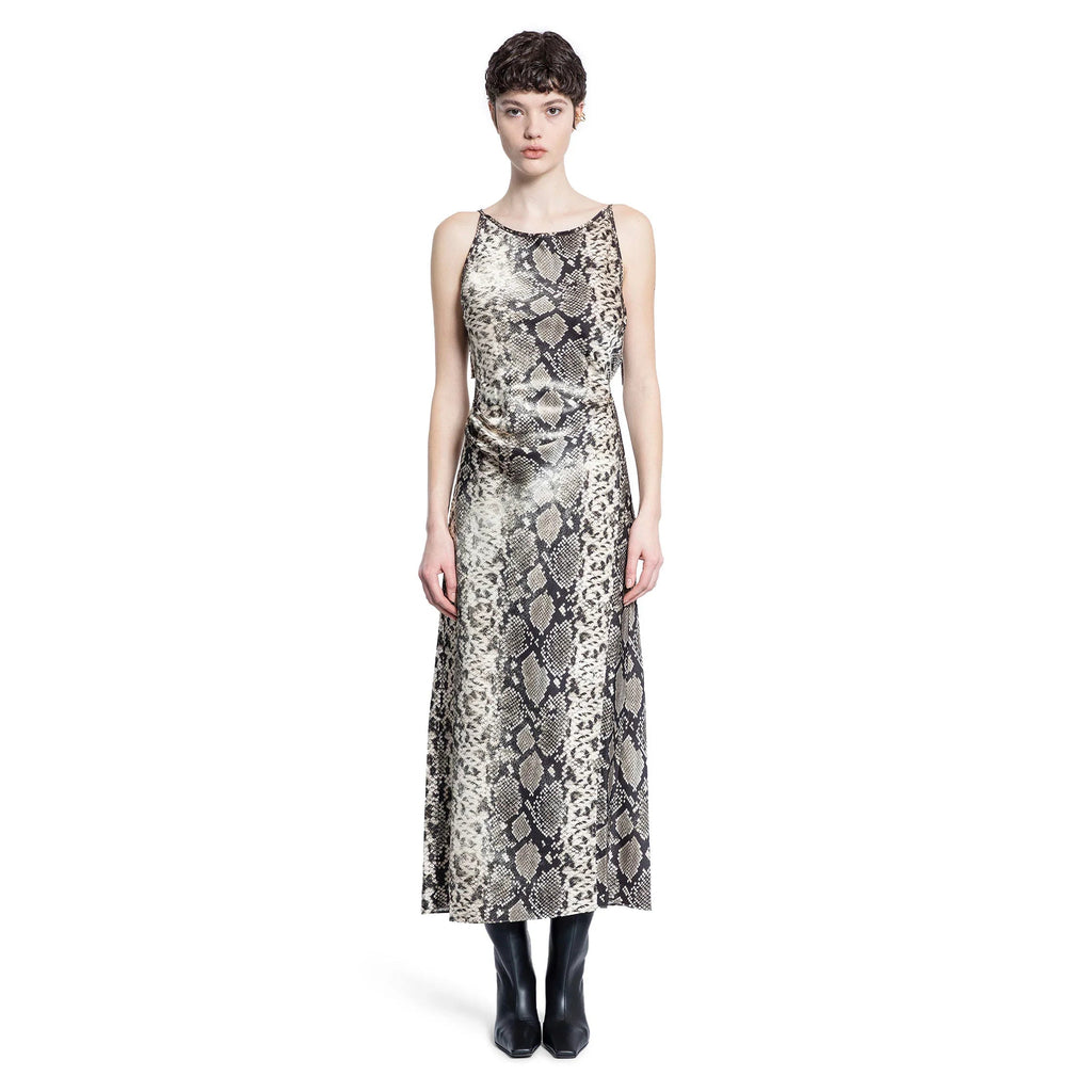 Abito in Raso Fluido con Stampa Pitone - ACNE STUDIOS