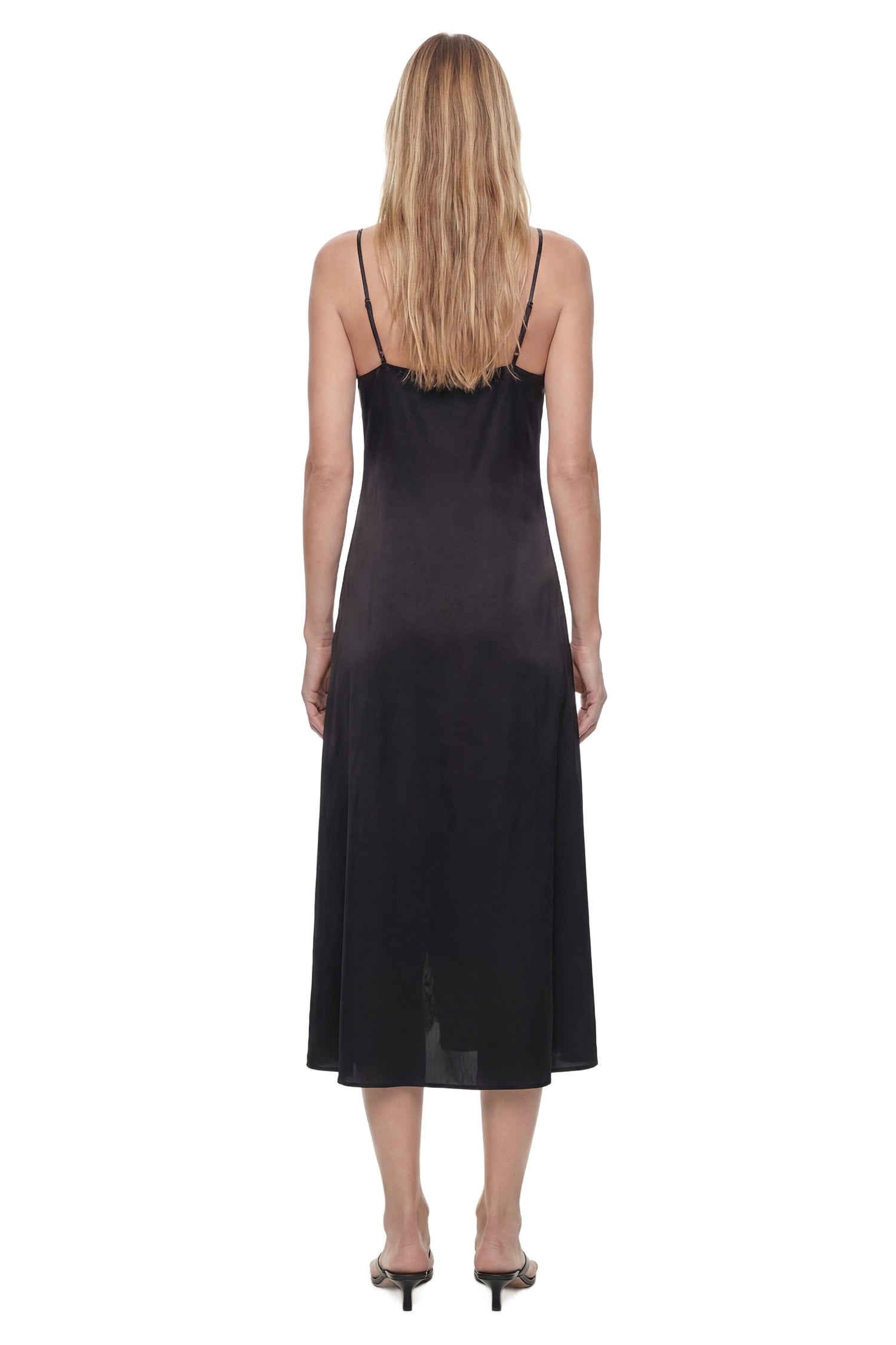Оригінальна Satin Slip MIDI Dress Acne studios – детальний вид
