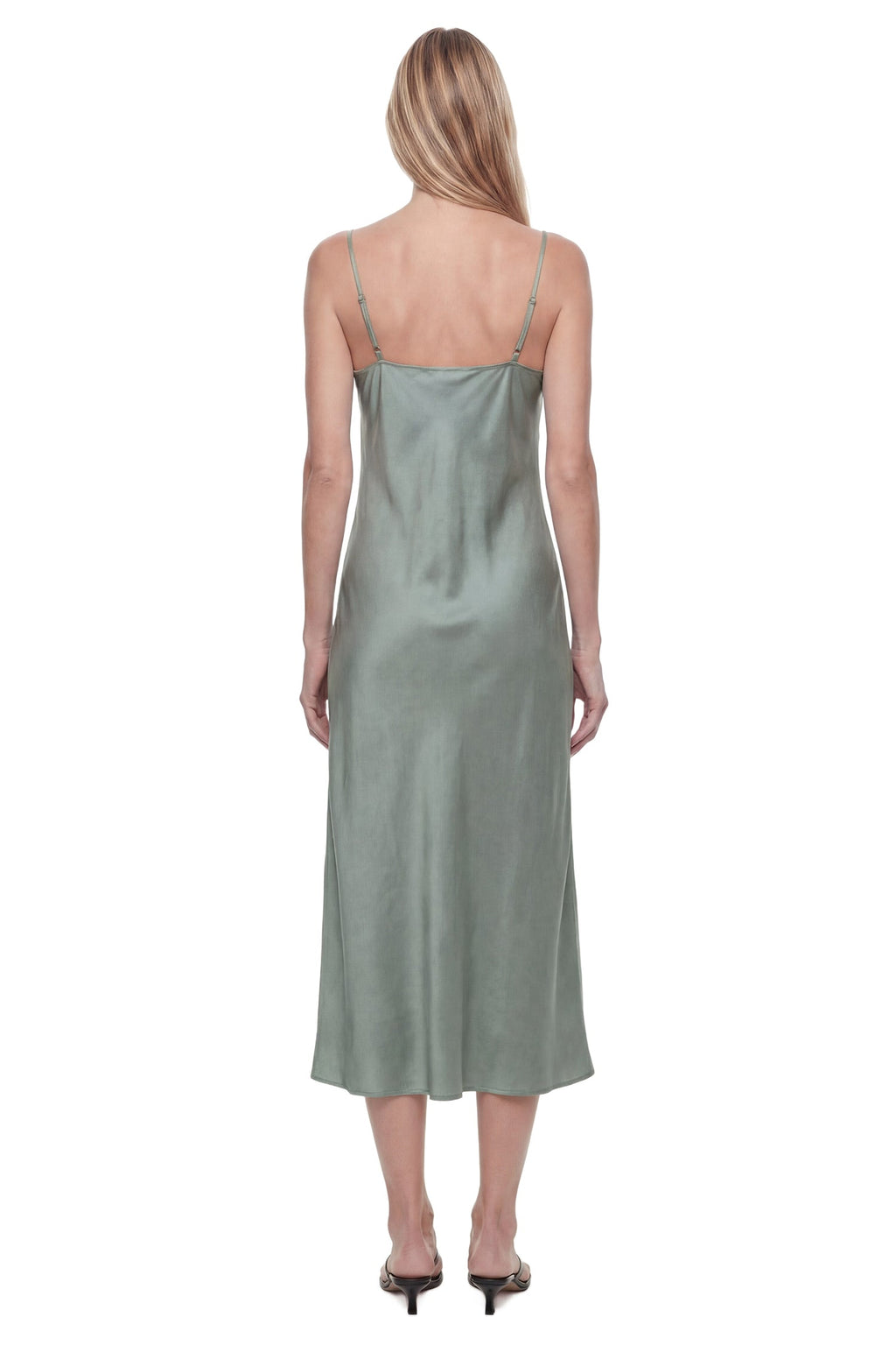 Оригінальна Satin Slip MIDI Dress Acne studios – детальний вид