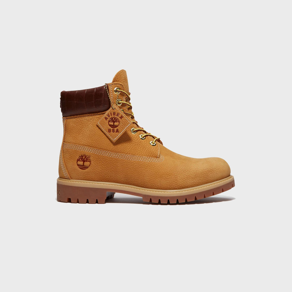 Оригінальна X Avirex 6 Inch Lace Waterproof Boot Wheat Timberland – боковий вид