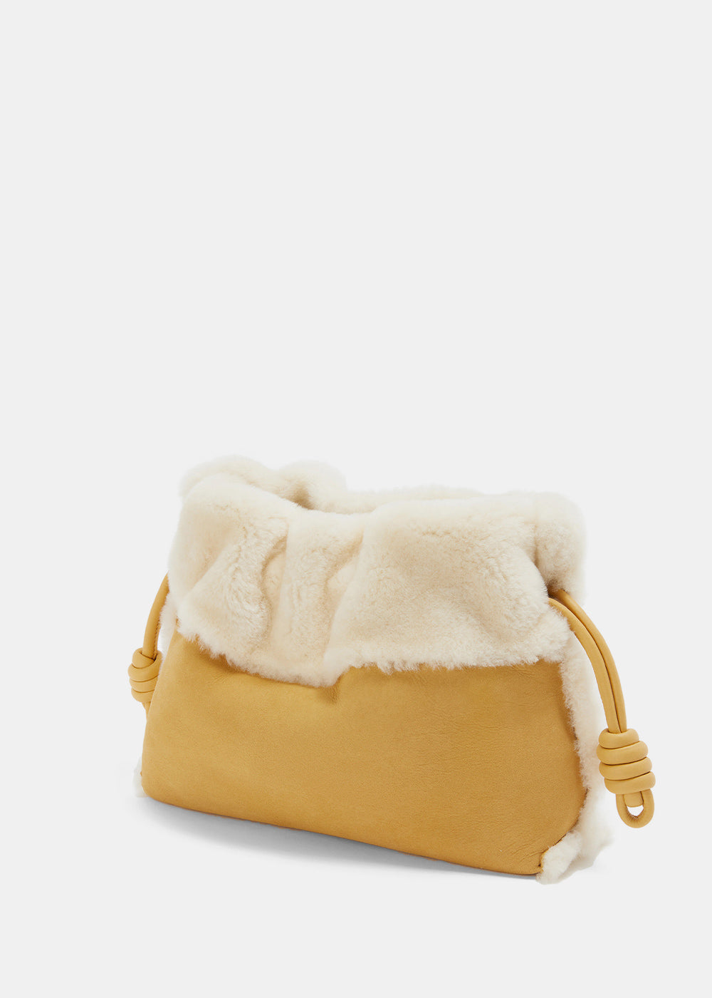 Light Caramel Shearing Flamenco Clutch Loewe оригінал – Купити в Україні – збільшений вид