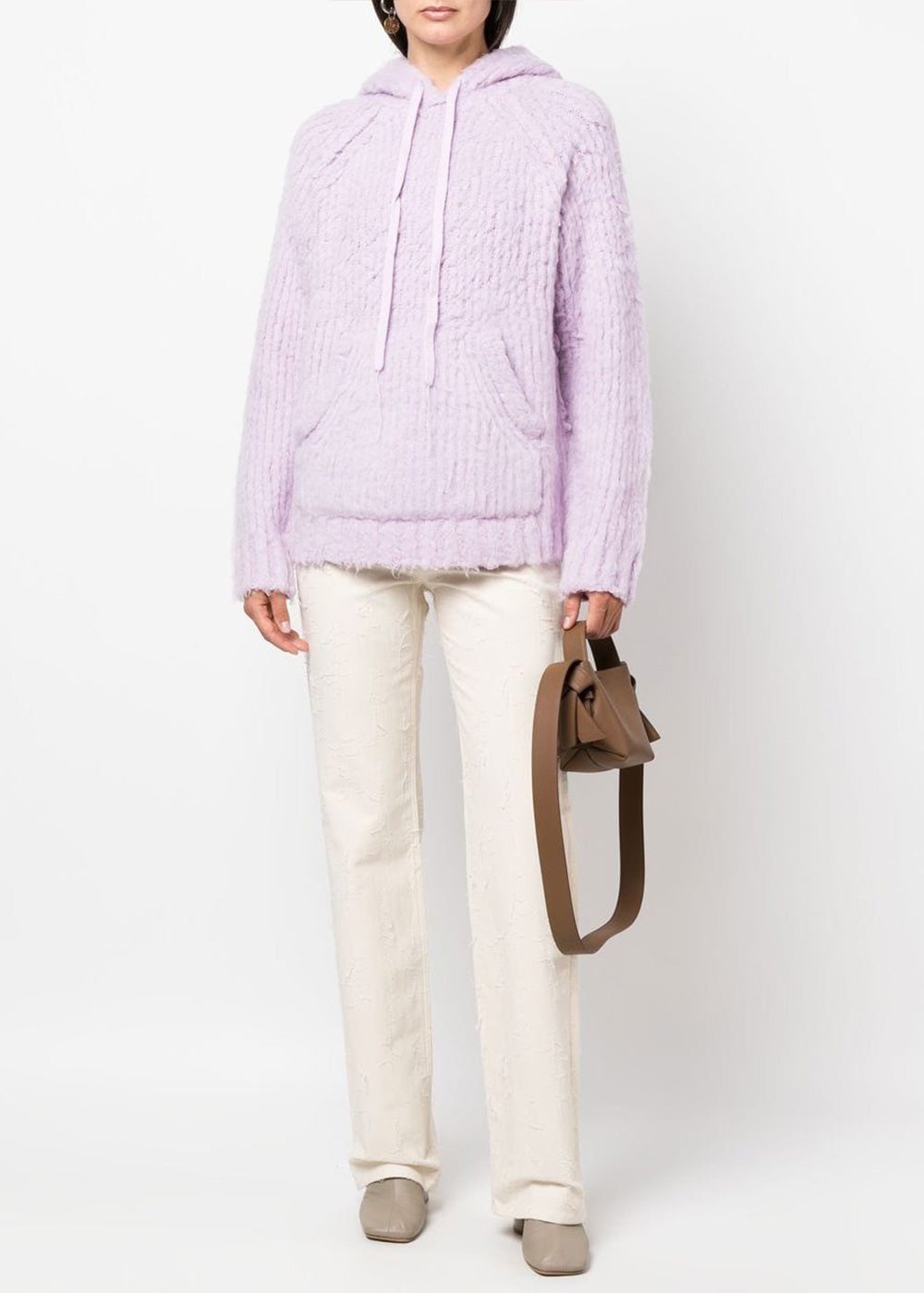 Оригінальна Pale Lilac Fluffy Wool Sweater Acne studios – збільшений вид