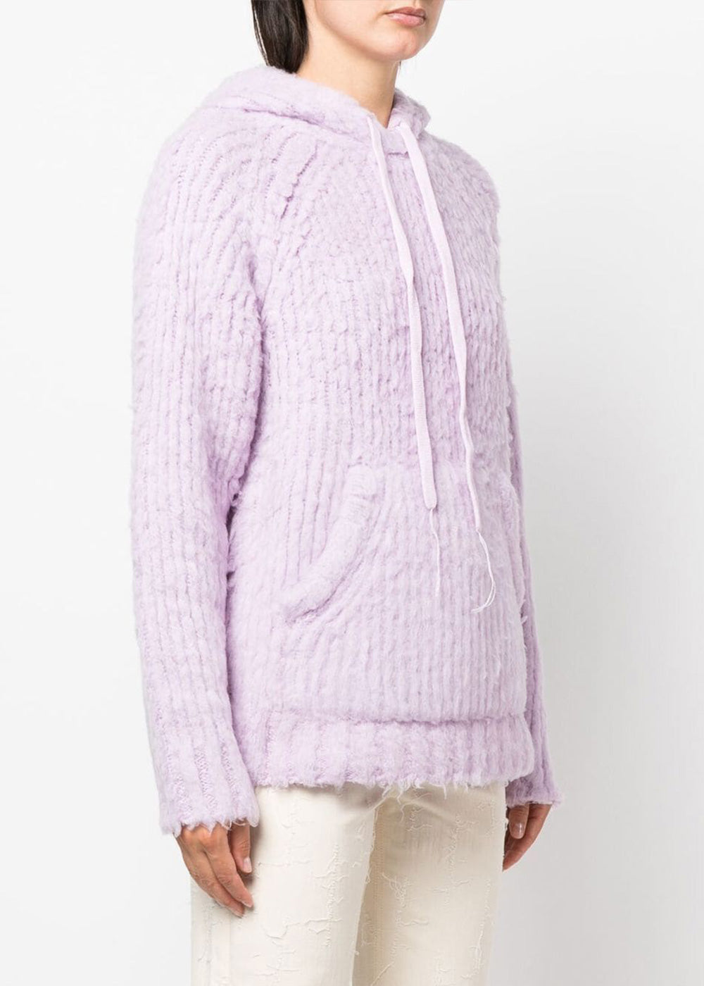 Оригінальна Pale Lilac Fluffy Wool Sweater Acne studios – вид ззаду