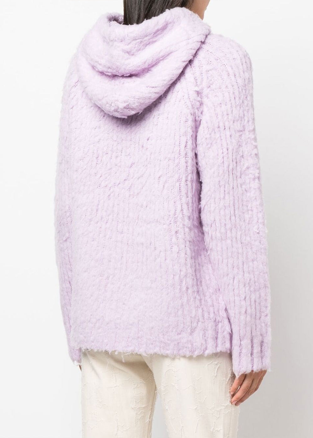 Оригінальна Pale Lilac Fluffy Wool Sweater Acne studios – детальний вид