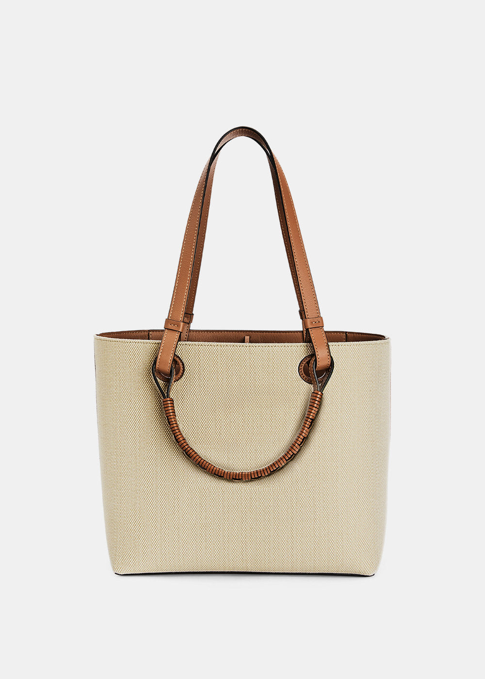 Оригінальна Ecru & Tan Small Anagram Tote Loewe – вид ззаду