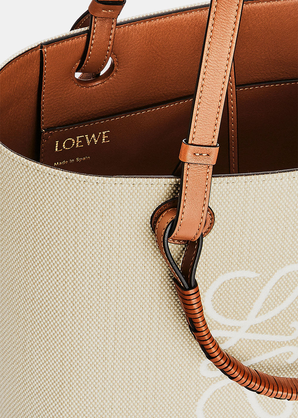 Оригінальна Ecru & Tan Small Anagram Tote Loewe – збільшений вид
