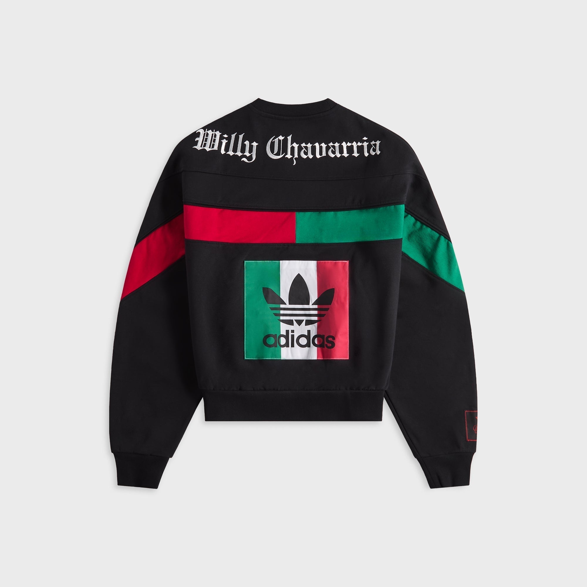 X Willy Chavarria Bball Fleece Crewneck Sweatshirt Black Adidas – Гарантія оригінальності – вид ззаду