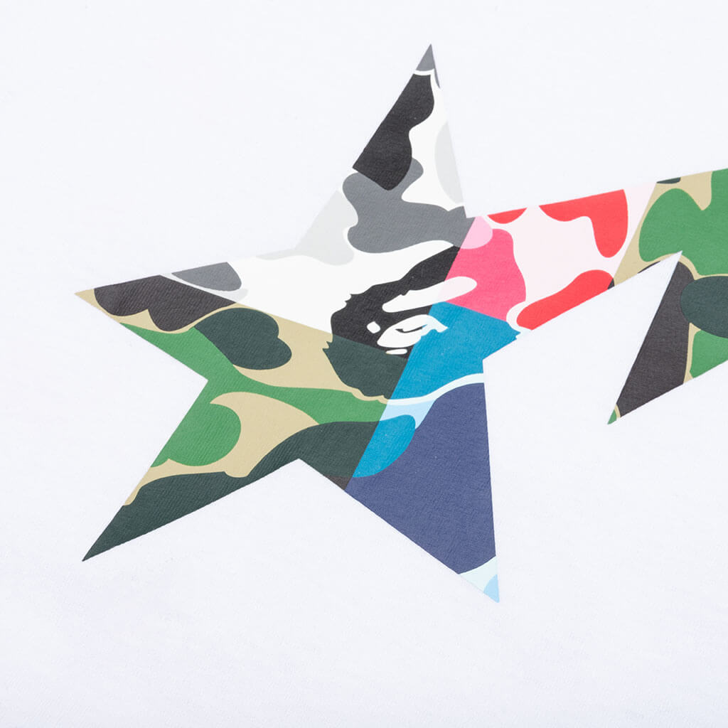 Оригінальна Abc Camo Crazy Bape Sta Logo Tee A bathing ape – детальний вид