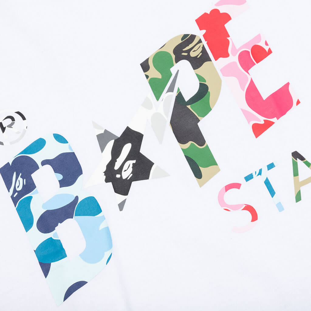 Оригінальна Abc Camo Crazy Bape Sta Logo Tee A bathing ape – збільшений вид