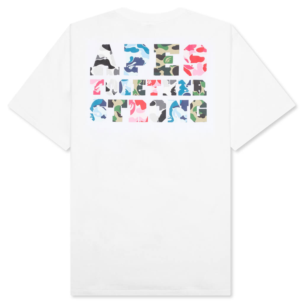 Оригінальна Abc Camo Crazy College Ats Tee A bathing ape – вид ззаду
