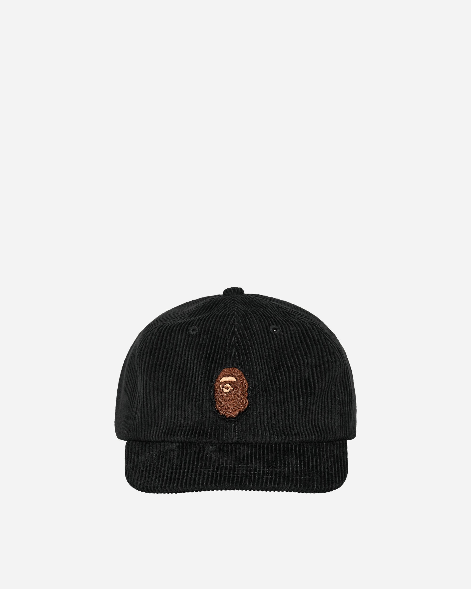 Ape Head Corduroy Cap Black A bathing ape – Гарантія оригінальності – боковий вид