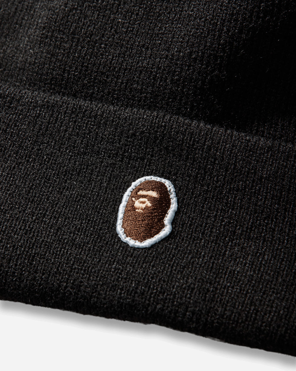 Оригінальна New Era Ape Head One Point Knit Cap Black A bathing ape – збільшений вид
