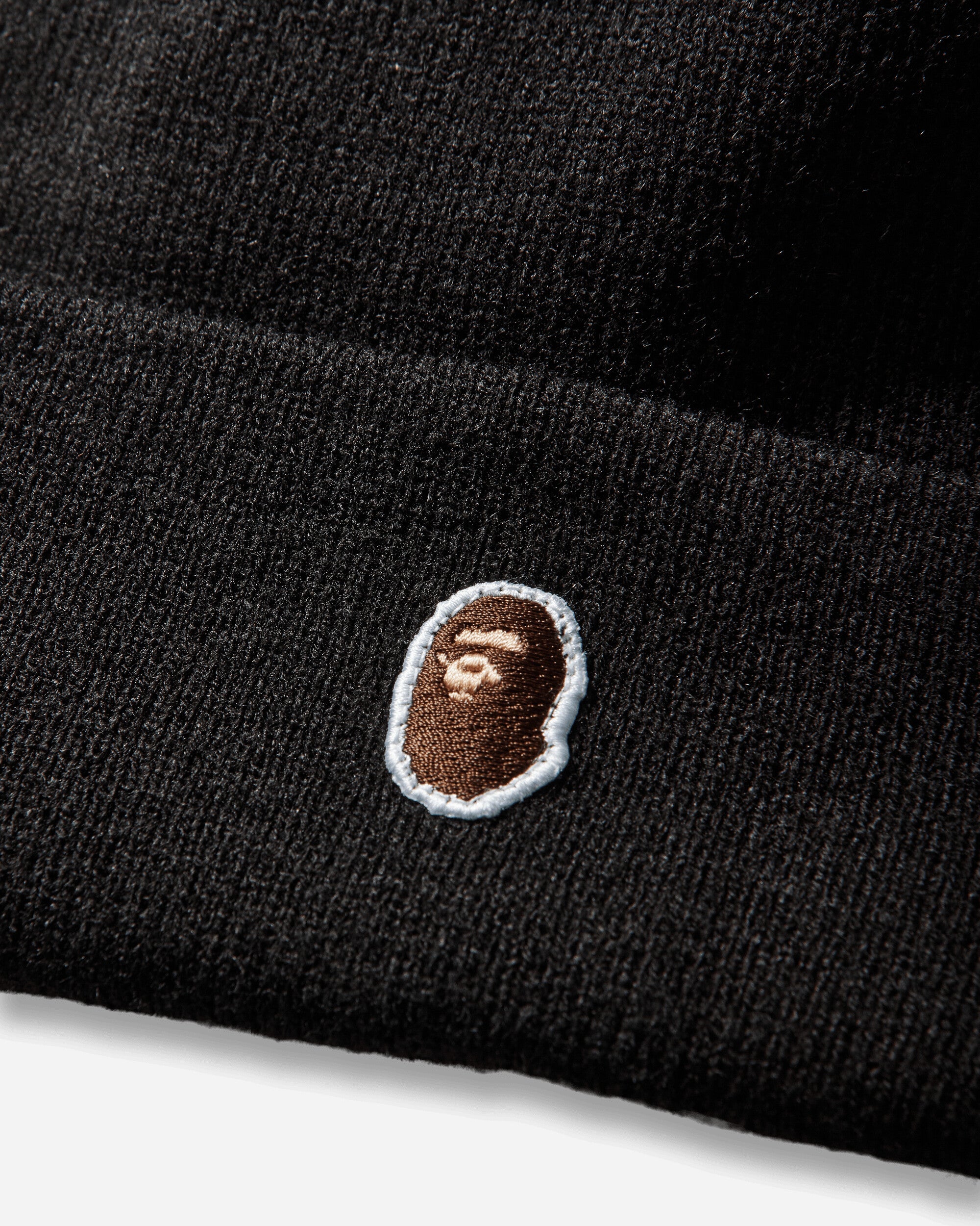 Оригінальна New Era Ape Head One Point Knit Cap Black A bathing ape – збільшений вид