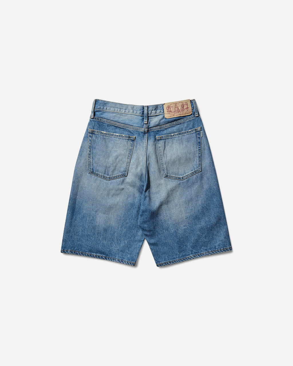 Mens Twin Sta Denim Shorts Light Indigo A bathing ape оригінал – Купити в Україні – вид ззаду