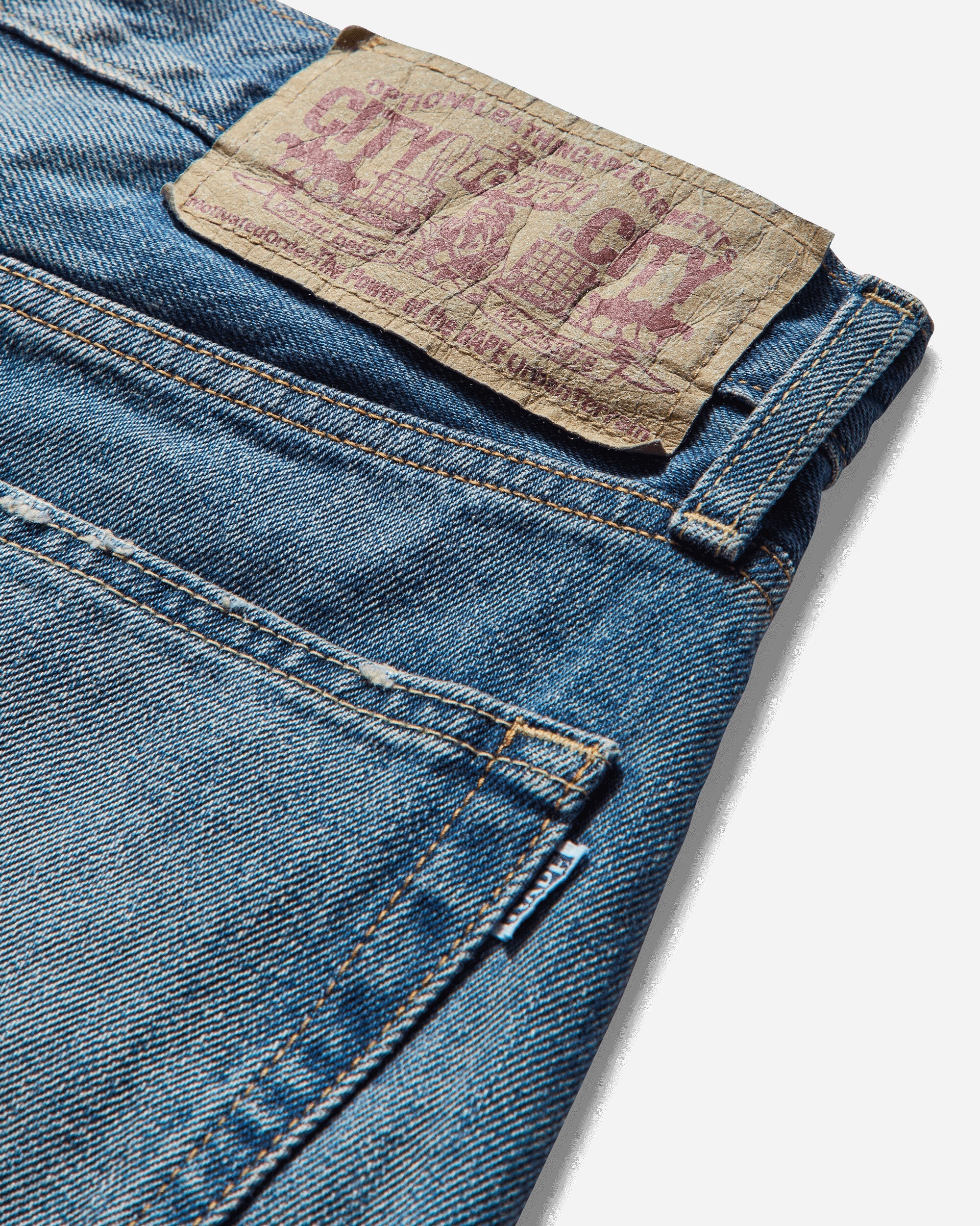 Mens Twin Sta Denim Shorts Light Indigo A bathing ape оригінал – Купити в Україні – збільшений вид