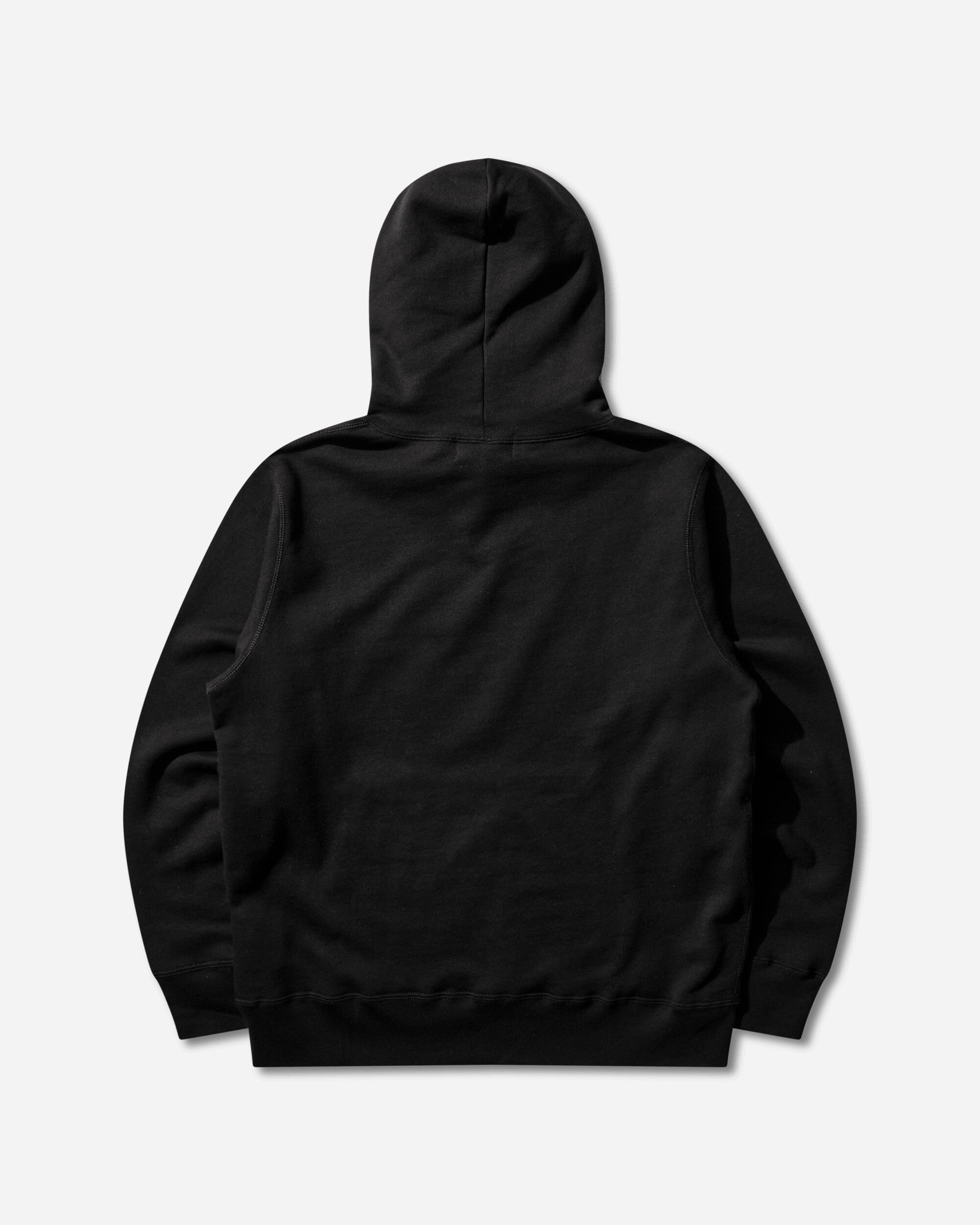 Оригінальна Mens College Pullover Hoodie Black A bathing ape – вид ззаду
