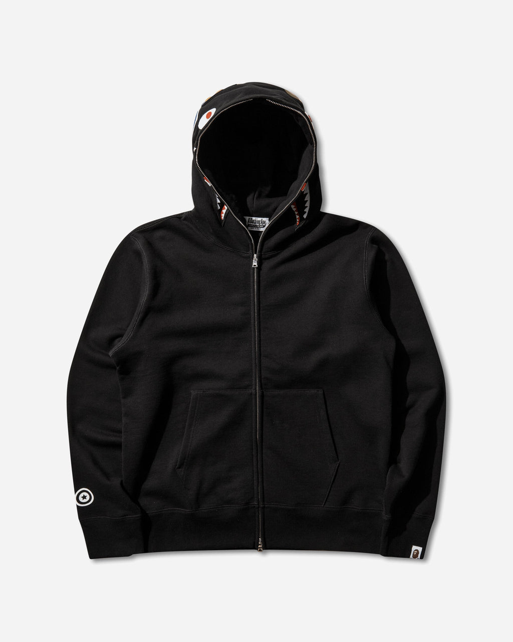 Mens Shark Full Zip Hoodie Black A bathing ape оригінал – Купити в Україні – вид ззаду