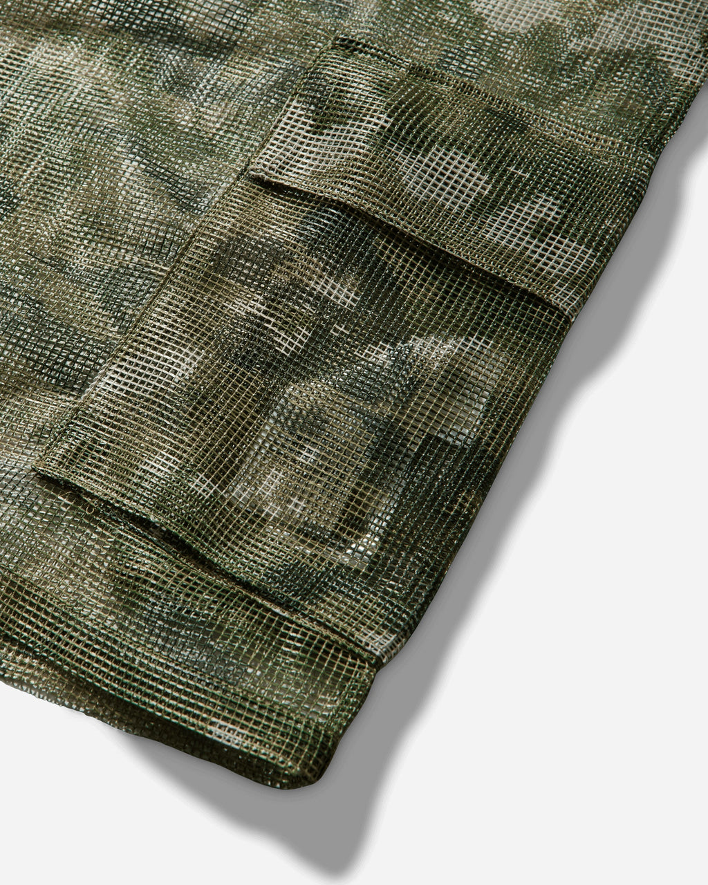 Оригінальна Mens Multi Pixel Camo Mask Hooded Shirt Jacket Green A bathing ape – збільшений вид
