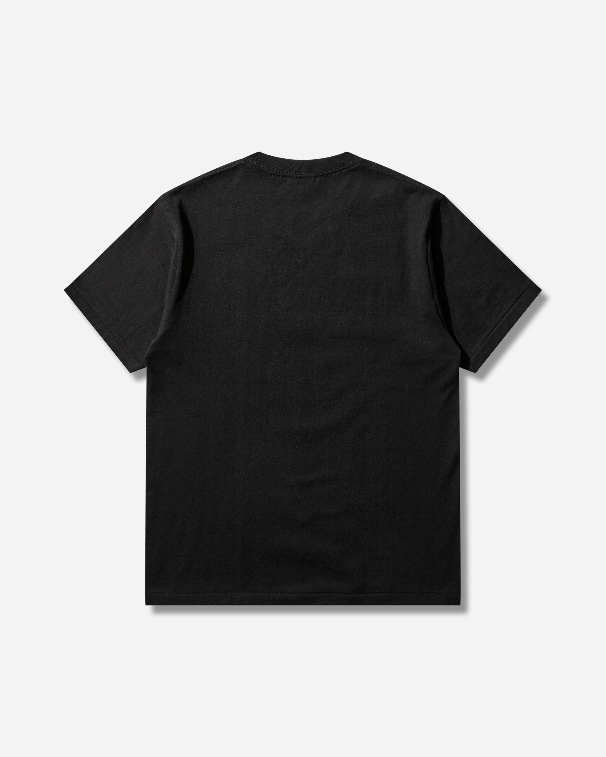 Оригінальна Mens Bape Check College T-Shirt Black A bathing ape – вид ззаду