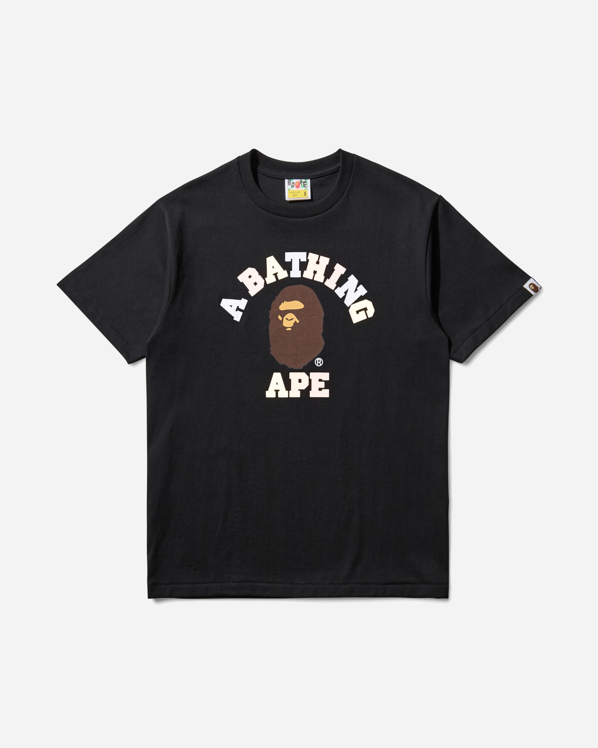 Mens College T-Shirt Black A bathing ape оригінал – Купити в Україні – боковий вид