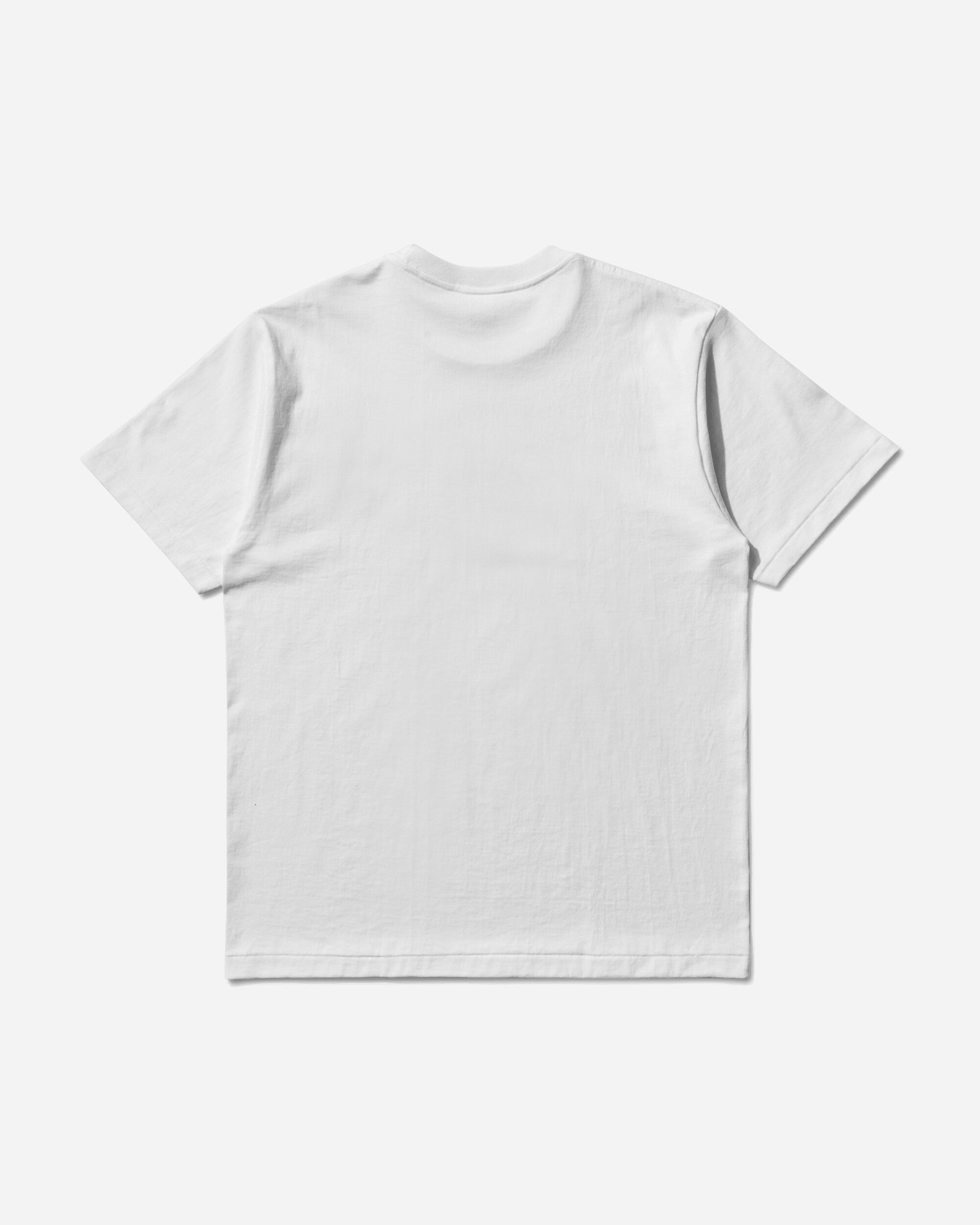 Mens College T-Shirt White A bathing ape – Гарантія оригінальності – вид ззаду