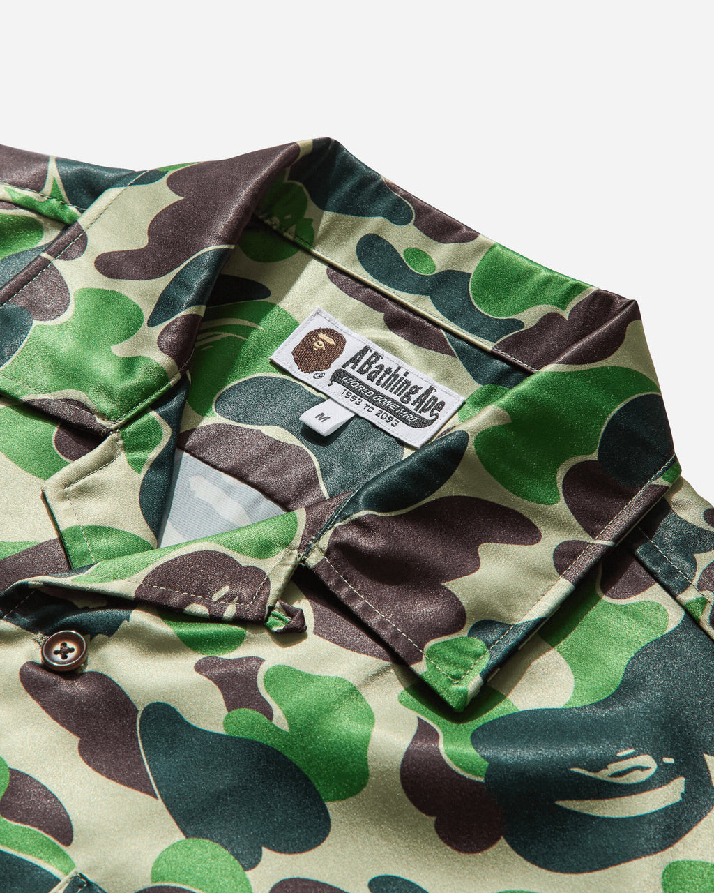 Mens Abc Camo Open Collar Shirt Green A bathing ape оригінал – Купити в Україні – детальний вид