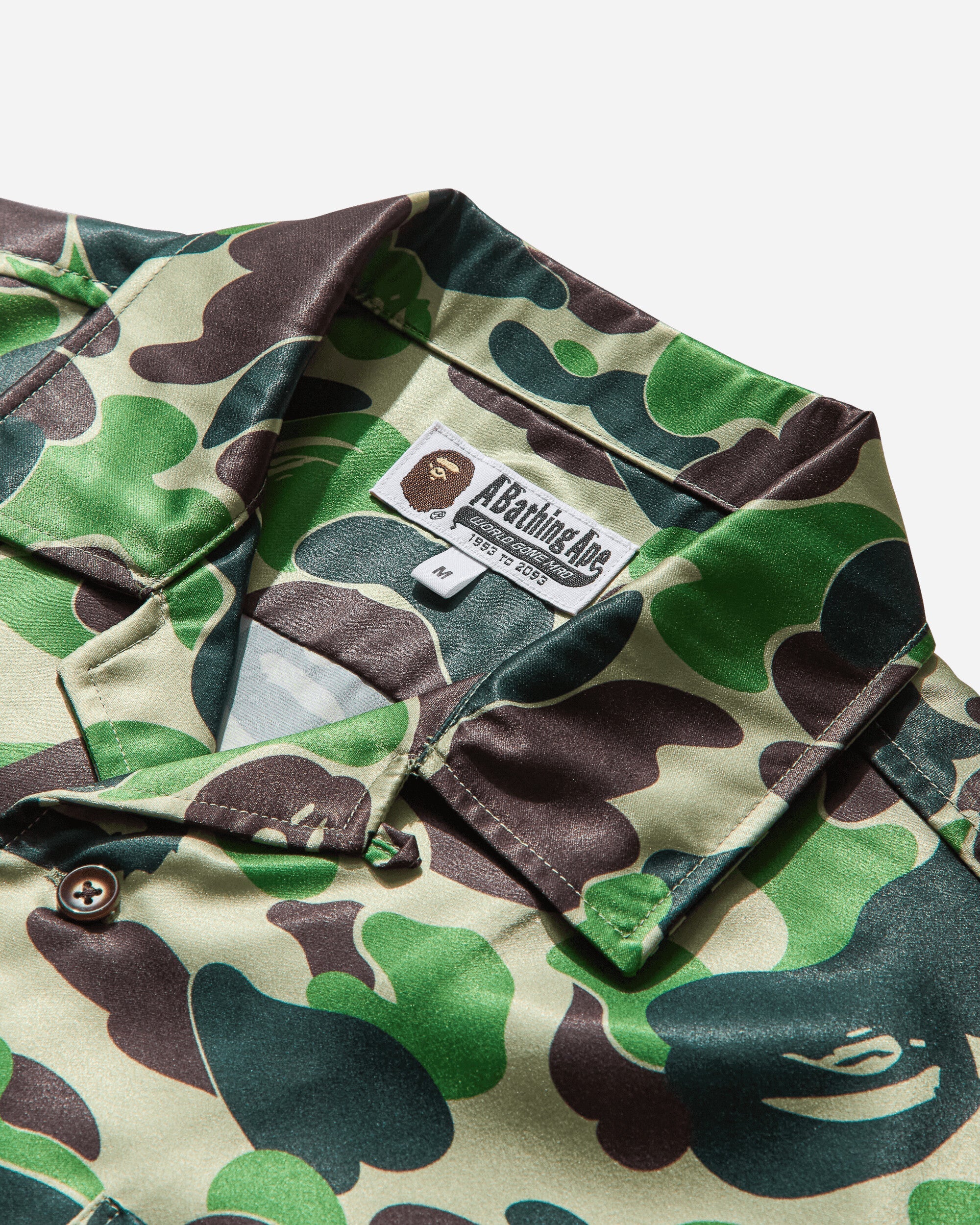 Mens Abc Camo Open Collar Shirt Green A bathing ape оригінал – Купити в Україні – детальний вид