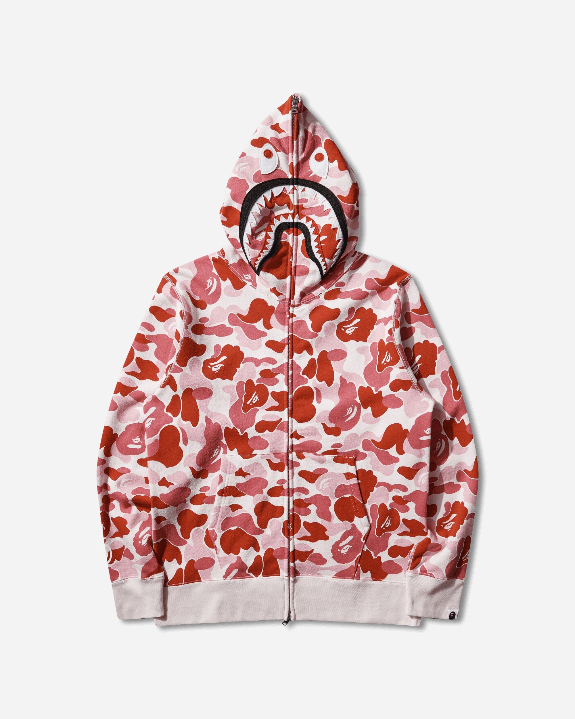 Mens Abc Camo 2nd Shark Full Zip Hoodie Pink A bathing ape оригінал – Купити в Україні – боковий вид