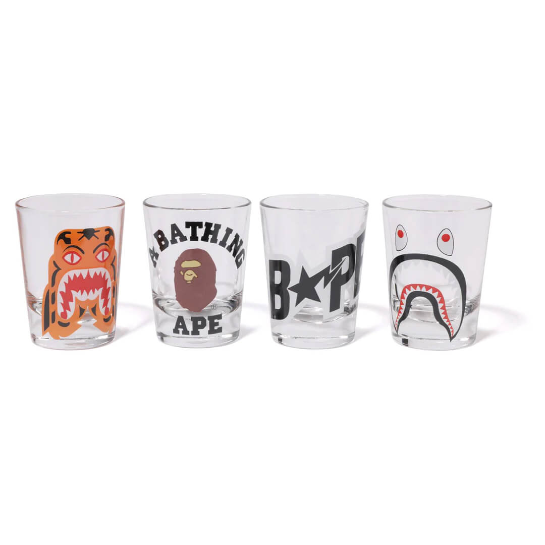 Оригінальна Shot Glass Set Clear A bathing ape – боковий вид