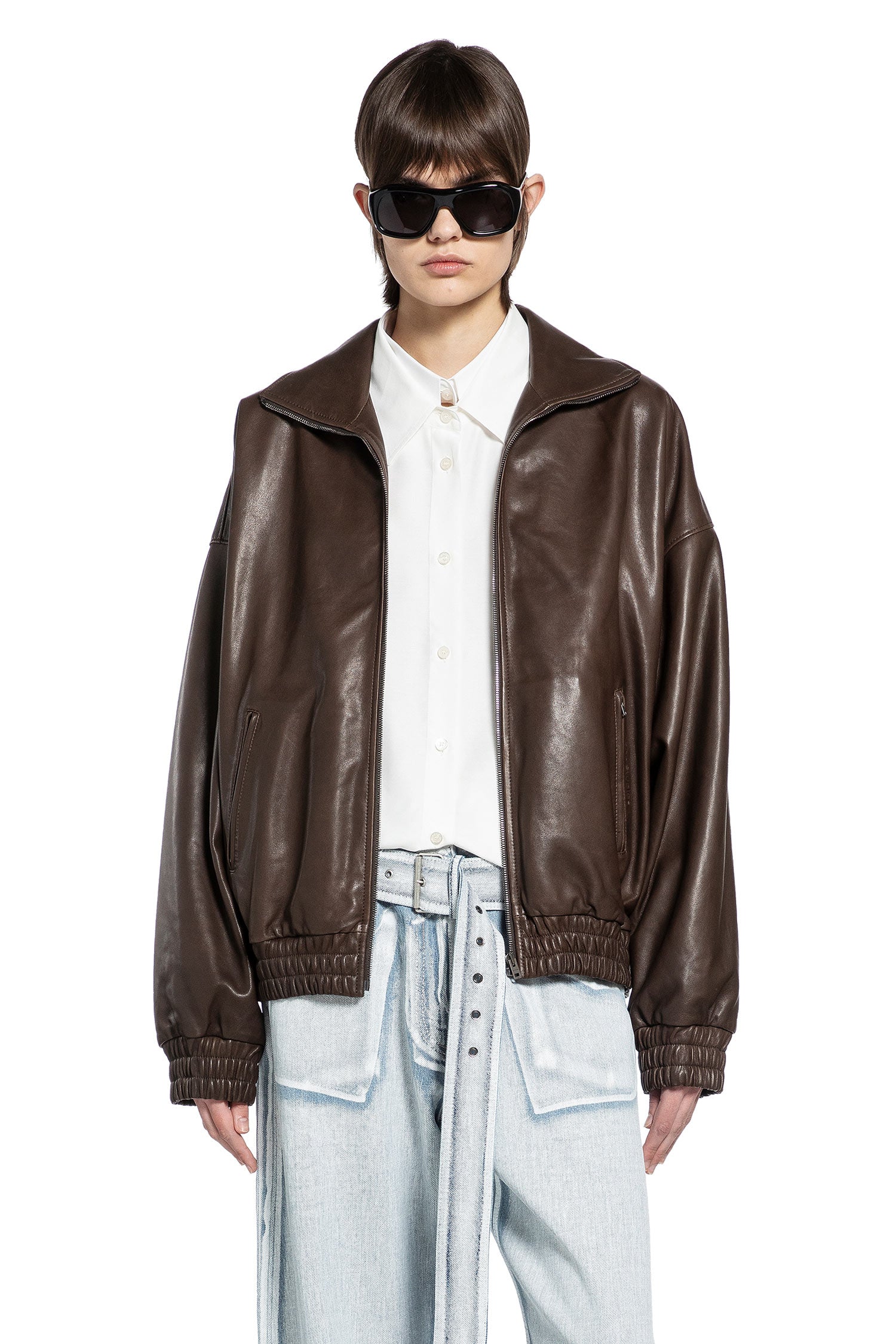 Layered Button-Up Shirt Acne studios – Гарантія оригінальності – боковий вид